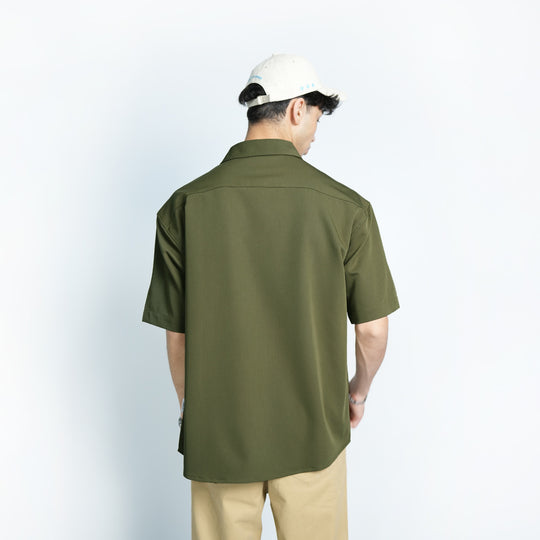 High Cultured Relaxed Short Sleeve Shirt with Pocket - 77