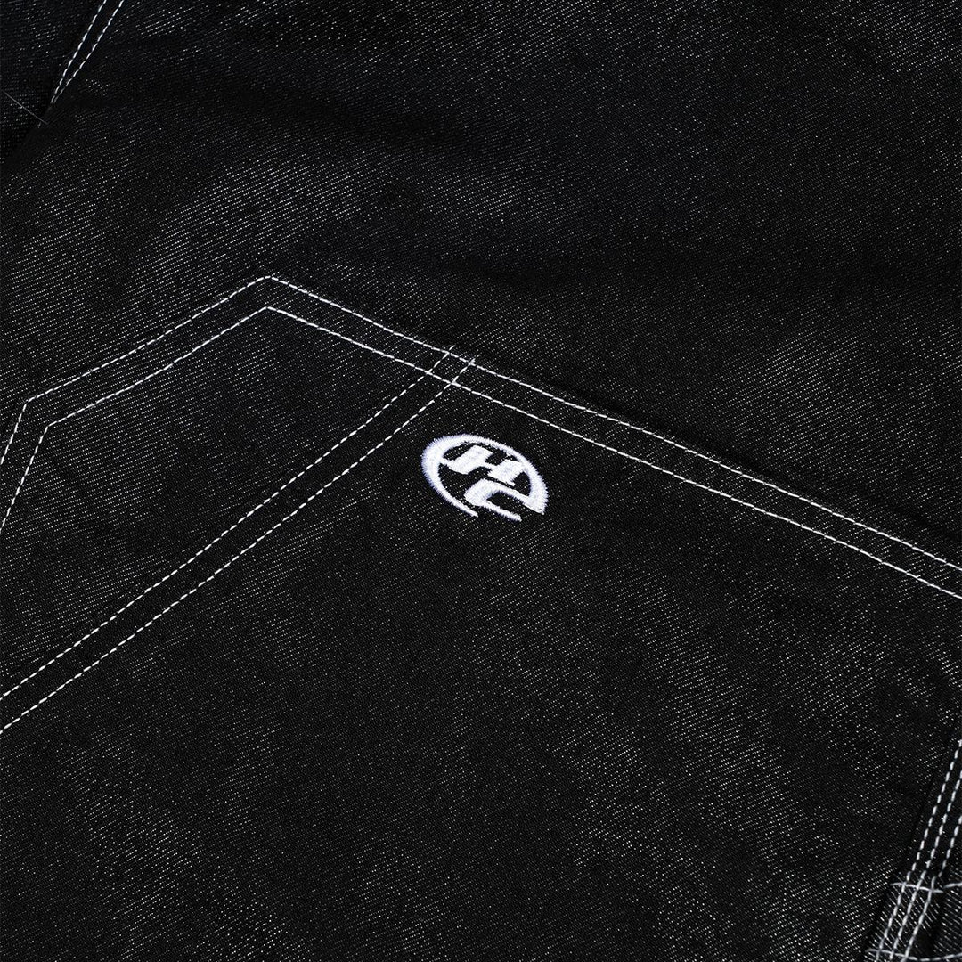 HIGH CULTURED Silver Arashi Raw Denim Baggy Long Jeans - 96