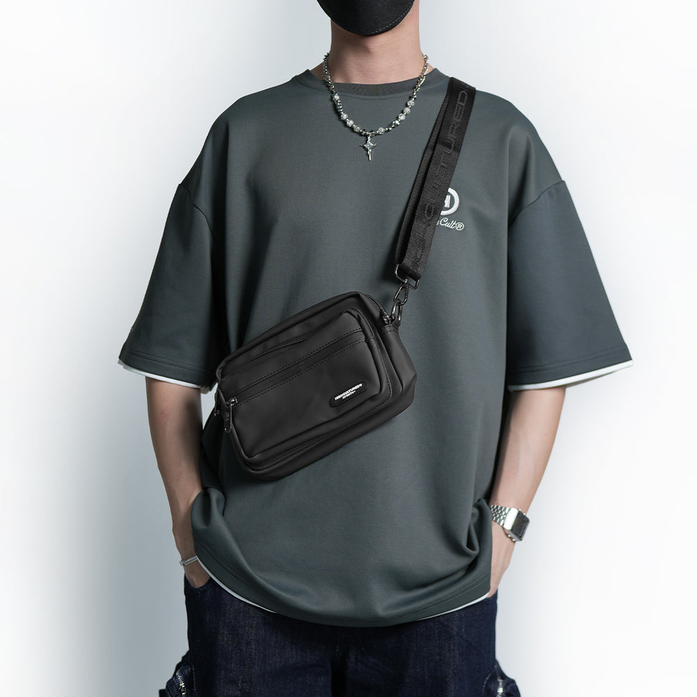 Smooth Leather Crossbody Shoulder Bag - 81