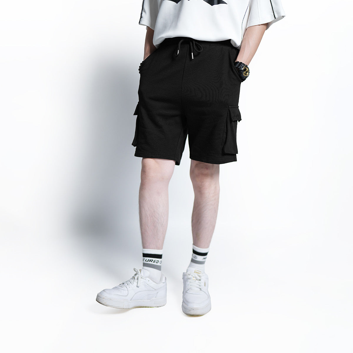 willfully sweat short pants セール】center seam relax sweat short