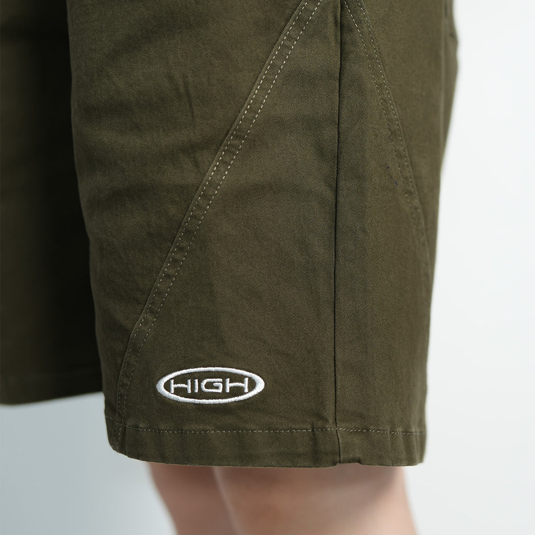 Classic Curve Panel Loose Short Pants - 118