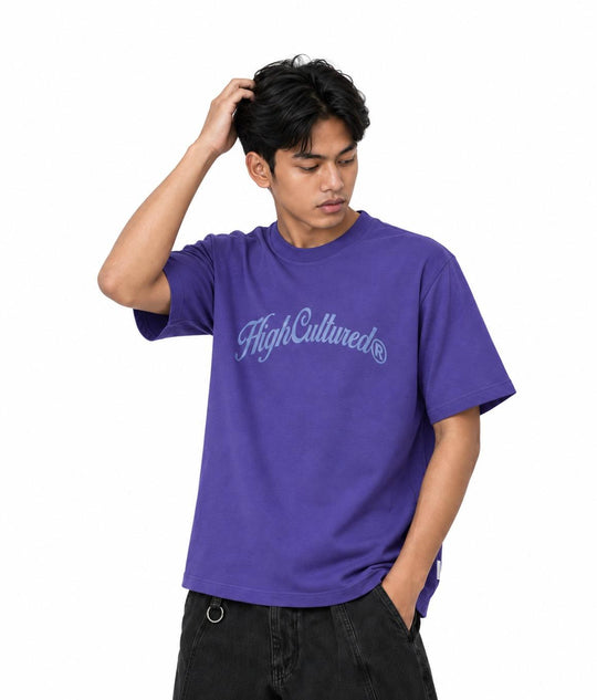 HIGH CULTURED Retro Script Tee - 1207
