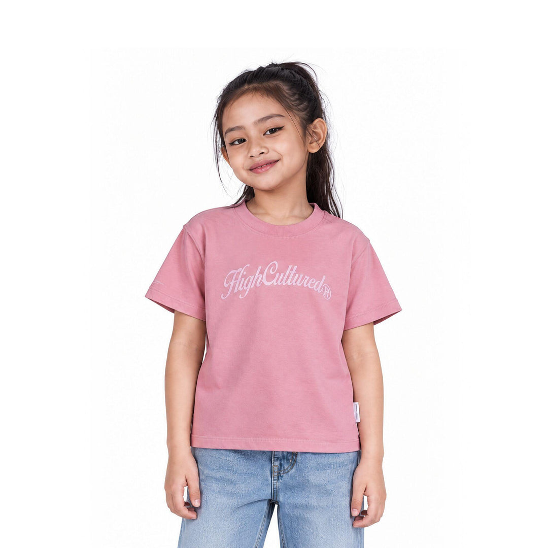 HIGH CULTURED Retro Script Kids Tee - 0027