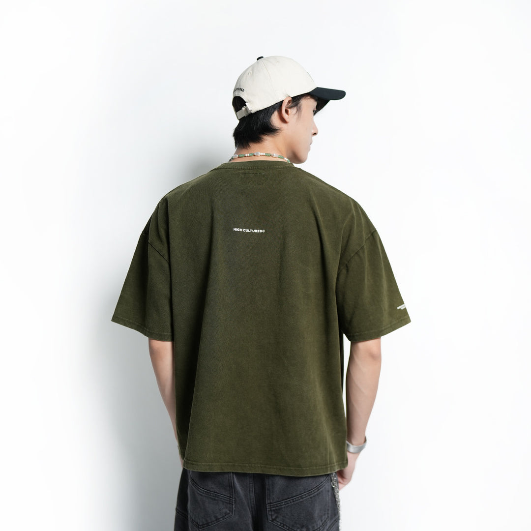 High Cultured Classic Arch Logo Washed Boxy Tee - 1134