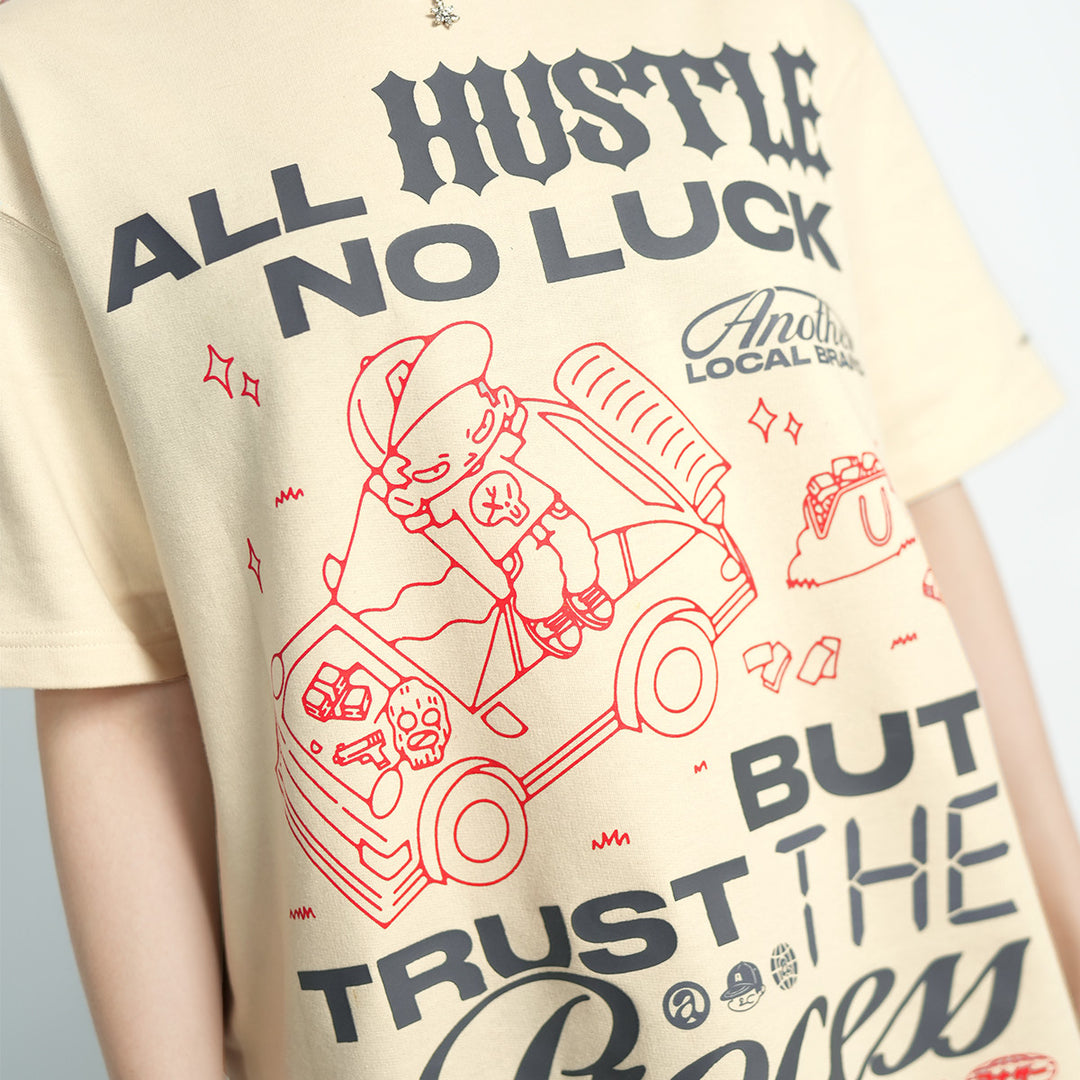 ANOTHER All Hustle No Luck Tee - 9090
