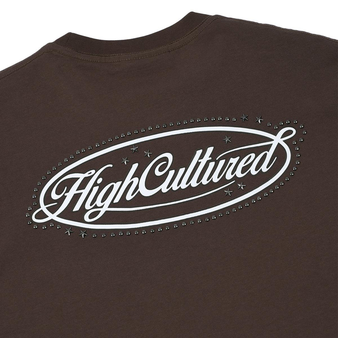 HIGH CULTURED Script Logo Studded Tee - 1194