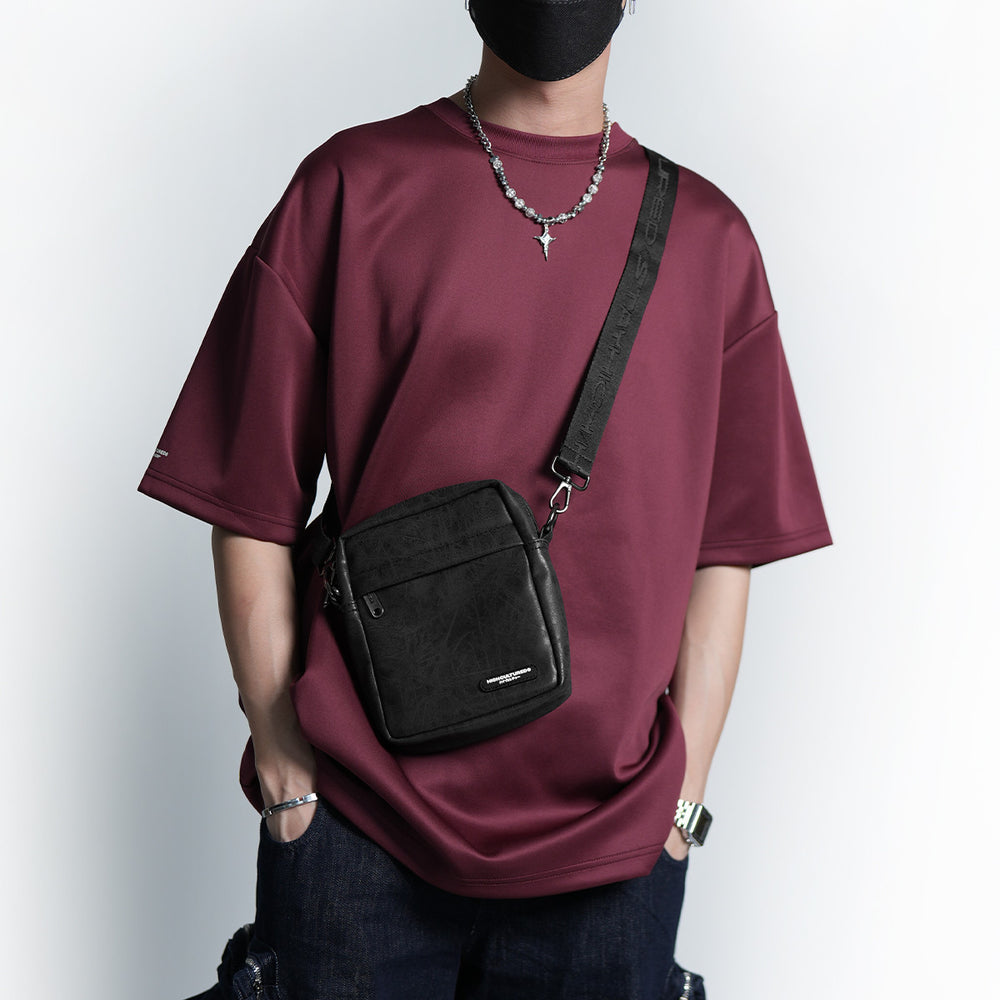Aged Leather Shoulder Bag - 79