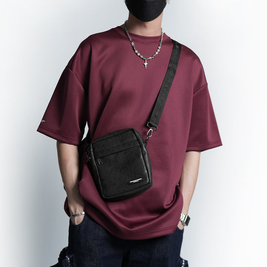 Aged Leather Shoulder Bag - 79