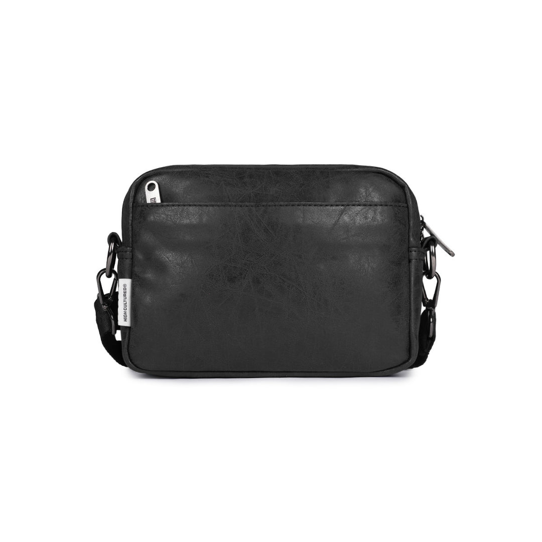 Aged Leather Cross Body Shoulder Bag - 80