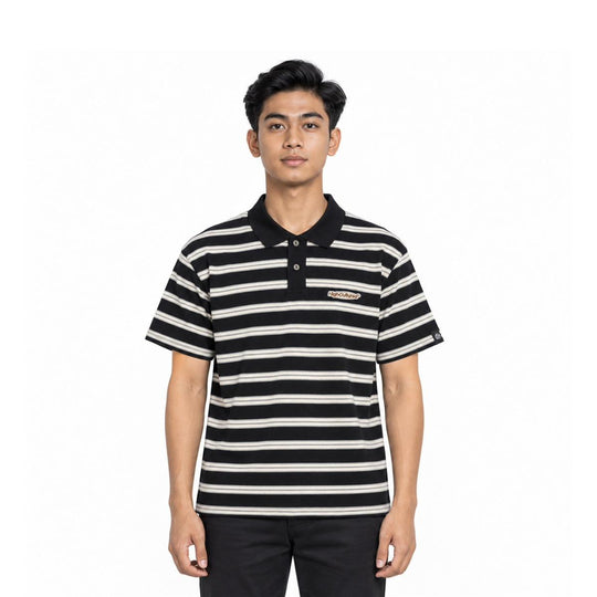 Street Era Metro Striped Boxy Collar Tee - 147