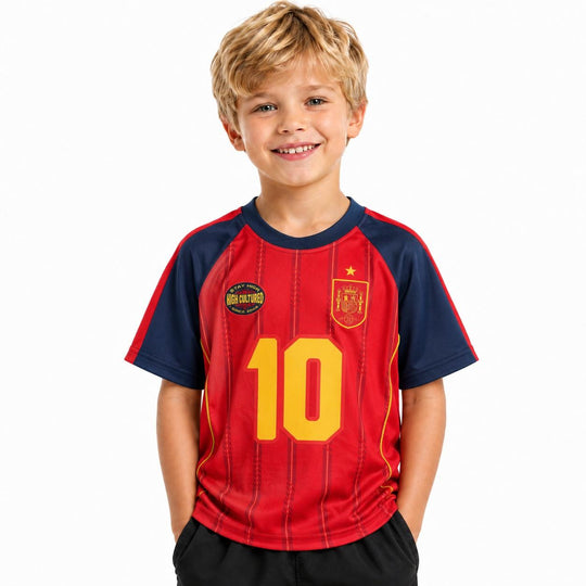 HIGH CULTURED Spain World Cup Kids Jersey Tee - 0020