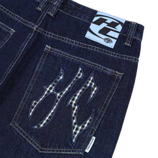 HIGH CULTURED Patchwork Atelier Raw Denim Loose Long Jeans - 98