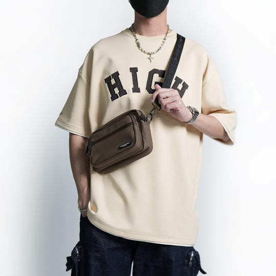 Smooth Leather Crossbody Shoulder Bag - 81