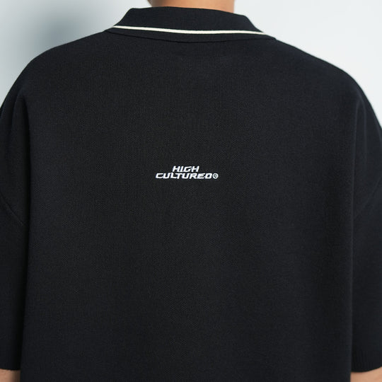 HIGH CULTURED Speedster Logo Knitted Polo Tee - 158