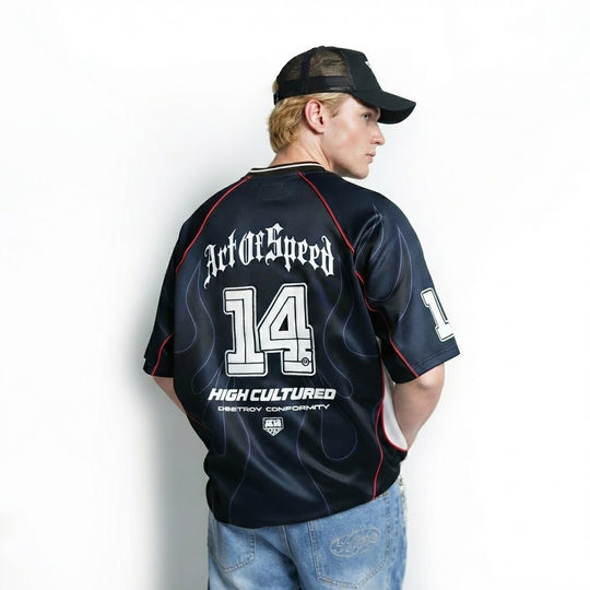 High Cultured x Art Of Speed  Flame Jersey Tee - 1115