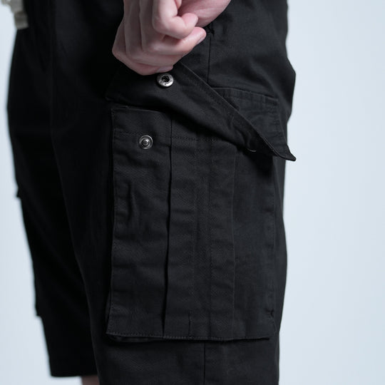 Elastic Cargo Short Pants - 104