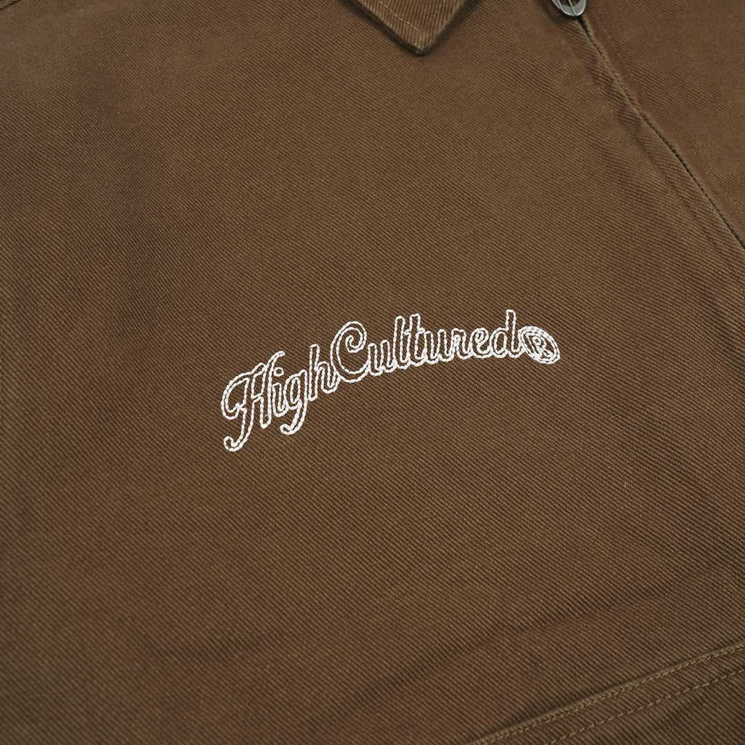 HIGH CULTURED Brand Mark Foundry Twill Work Jacket - 151