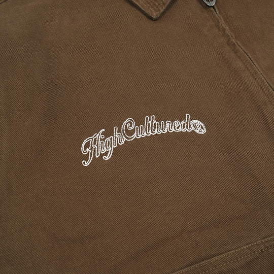 HIGH CULTURED Brand Mark Foundry Twill Work Jacket - 151