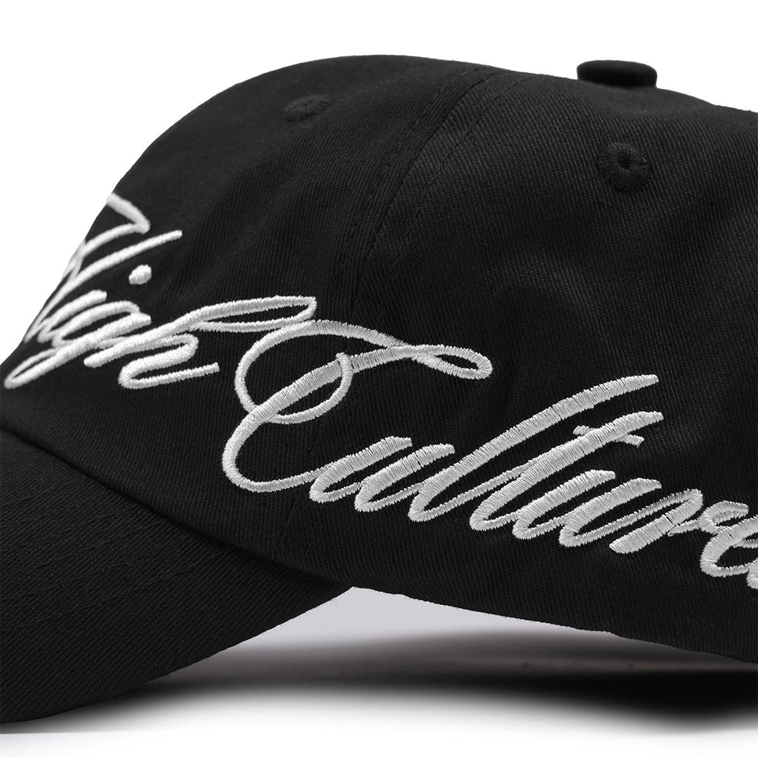 HIGH CULTURED Noir Script Baseball Cap - 212