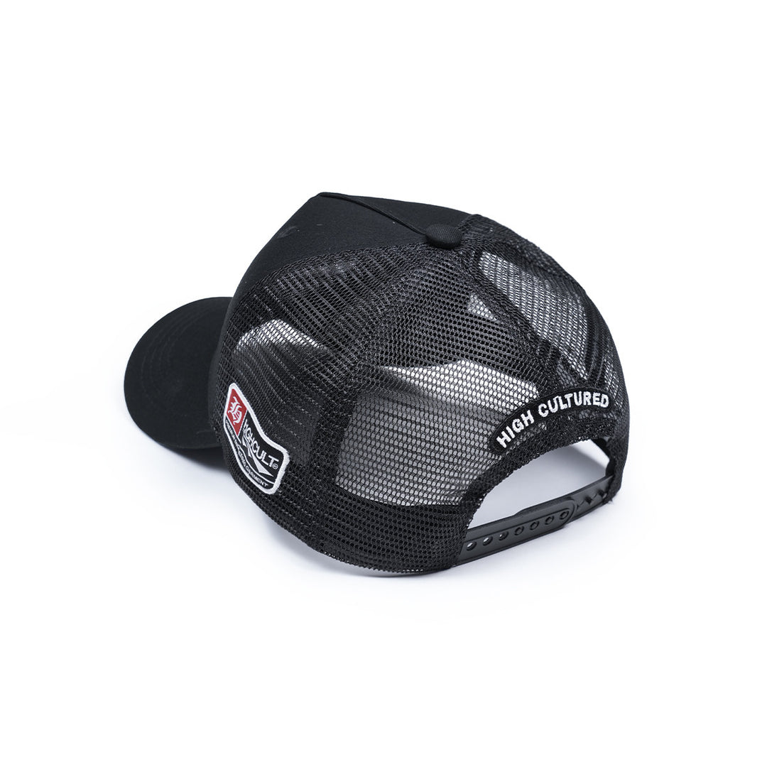 HIGH Round Opulent Logo Mesh A-Frame Cap - 199