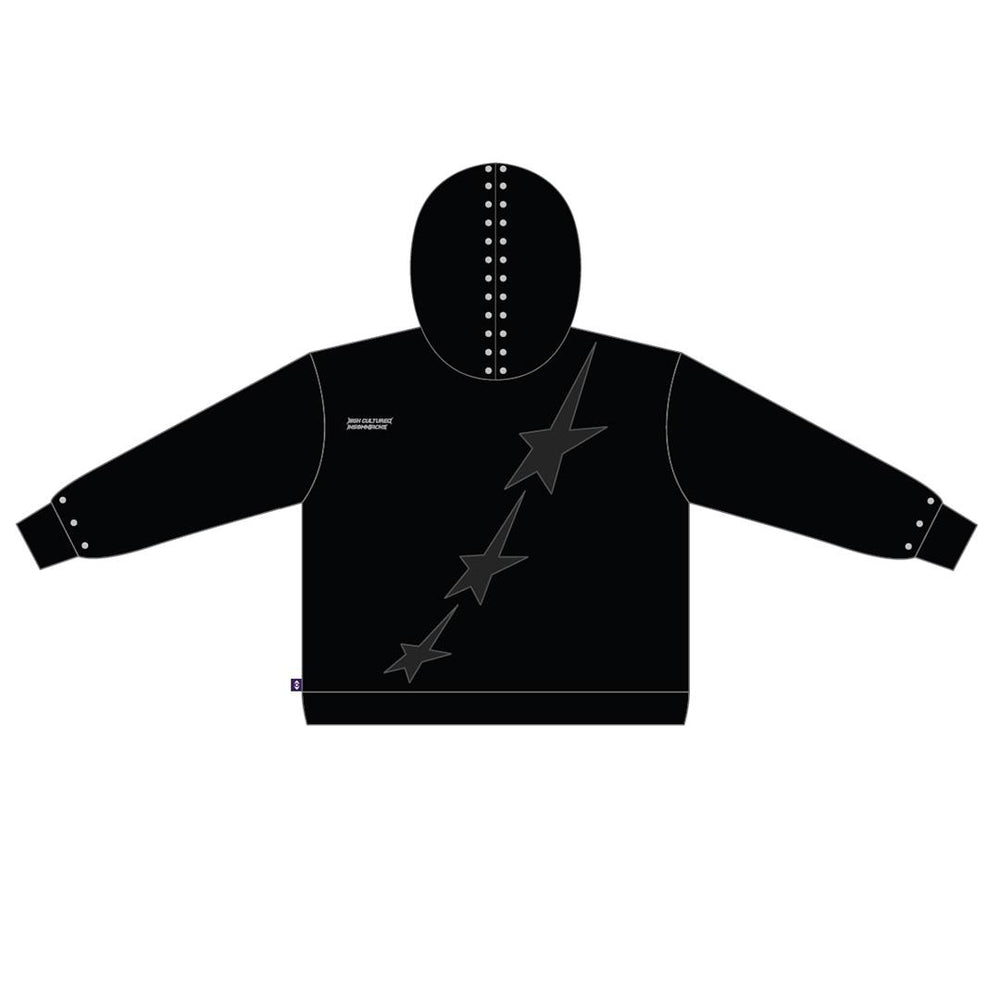 HIGH CULTURED X INSOMNIACKS Studded Star Boxy Hoodie Sweater - 258