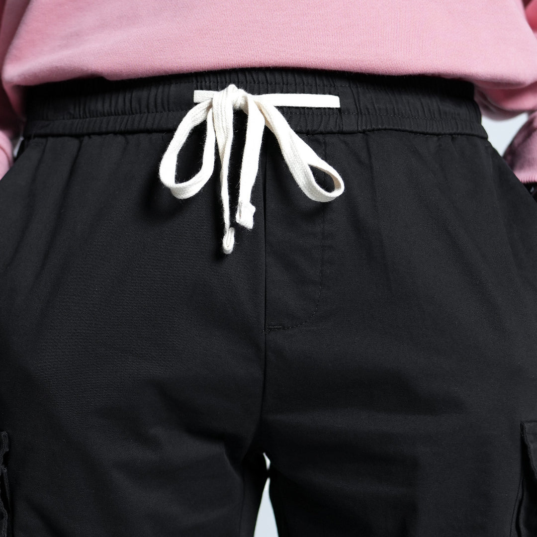 Elastic Cargo Short Pants - 104