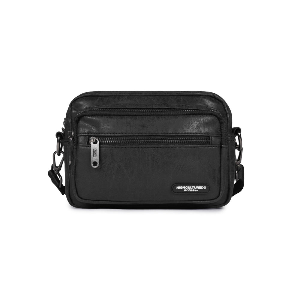 Aged Leather Cross Body Shoulder Bag - 80