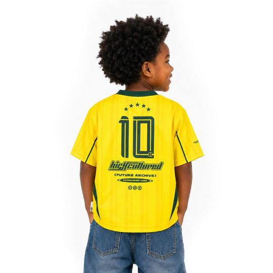 HIGH CULTURED Brazil World Cup Kids Jersey Tee - 0019