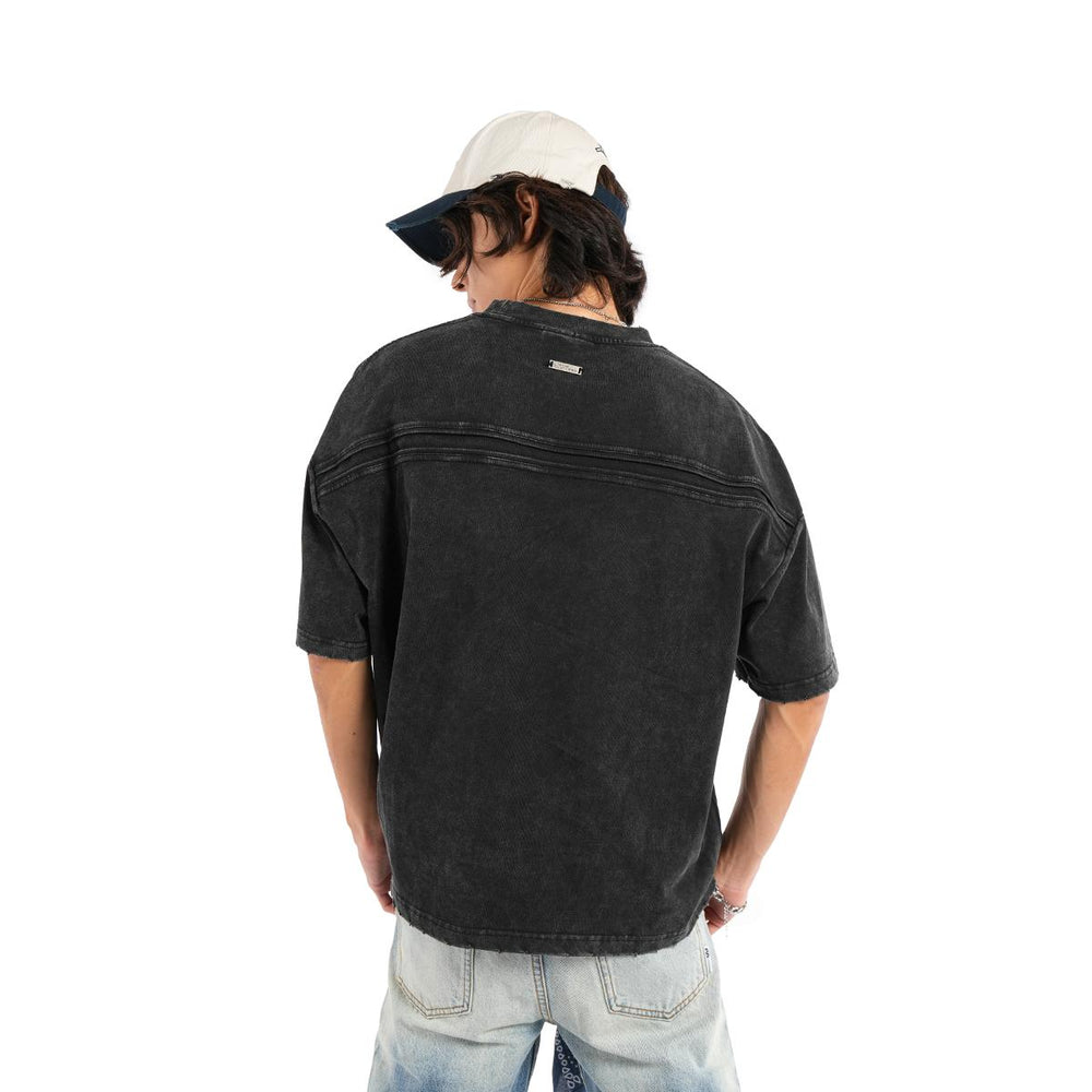 HIGH CULTURED Mono Protocol Washed Boxy Tee - 1191