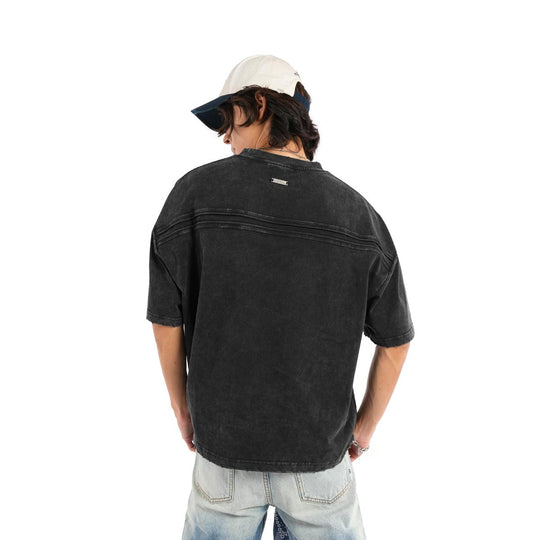 HIGH CULTURED Mono Protocol Washed Boxy Tee - 1191