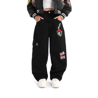 HIGH CULTURED X KATUN Street Graffiti Baggy Long Jeans - 97