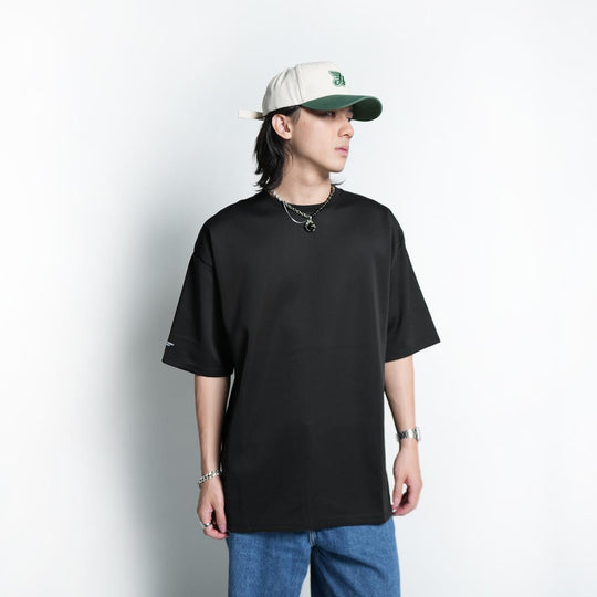 Hugh Space Cotton Loose Tee - 1023