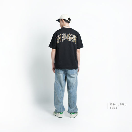 High Cultured Old English Leopard Print Tee - 1128