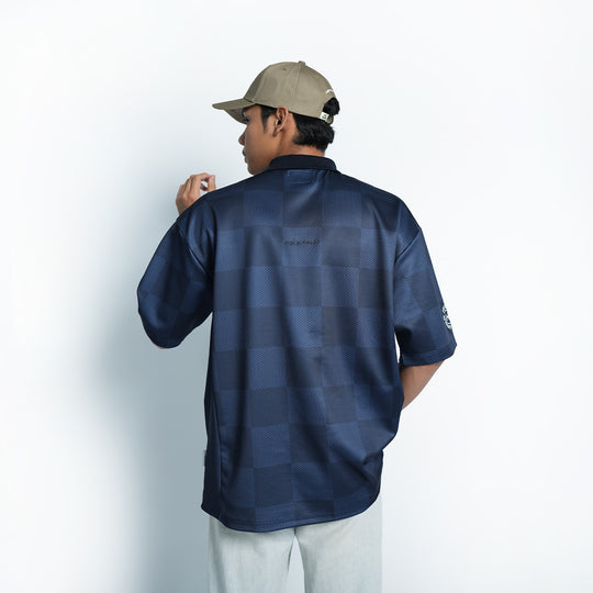 High Cultured Jersey Loose Polo Tee - 144