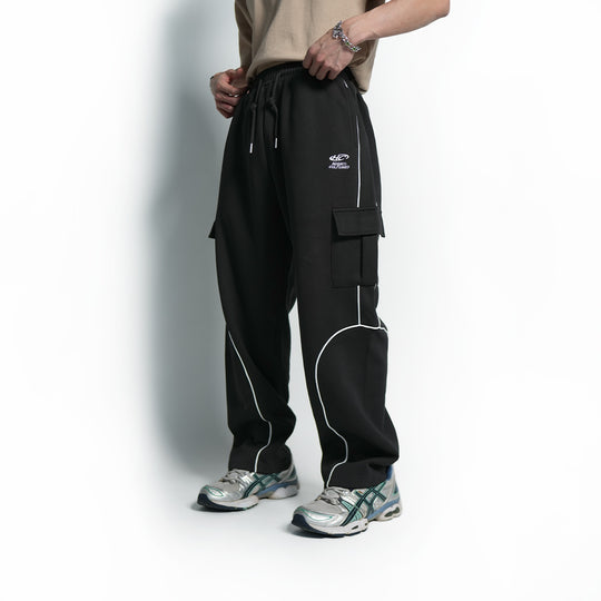 High Cultured Linear Stripes Long Cargo Pants - 153