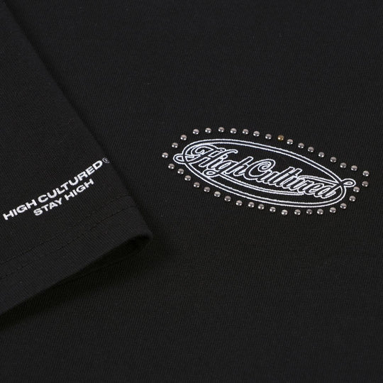 HIGH CULTURED Script Logo Studded Kids Tee - 0024