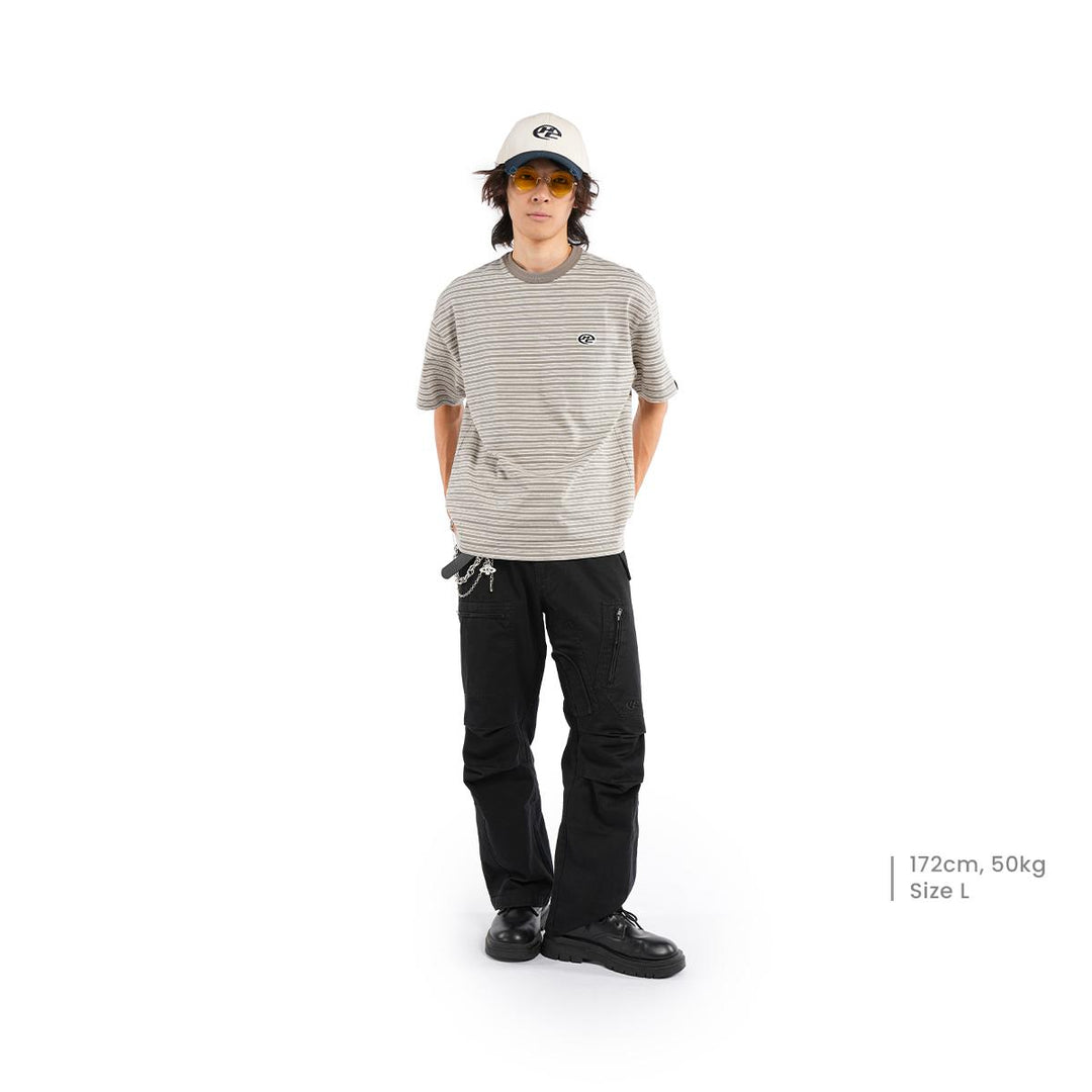 HIGH CULTURED Hyperloop Chrome Striped Tee - 1199