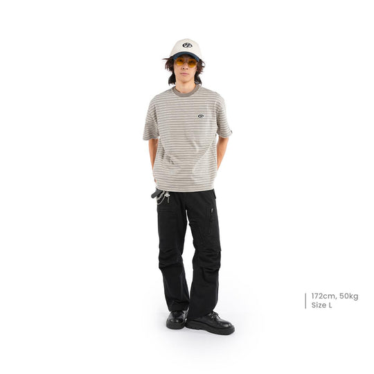 HIGH CULTURED Hyperloop Chrome Striped Tee - 1199