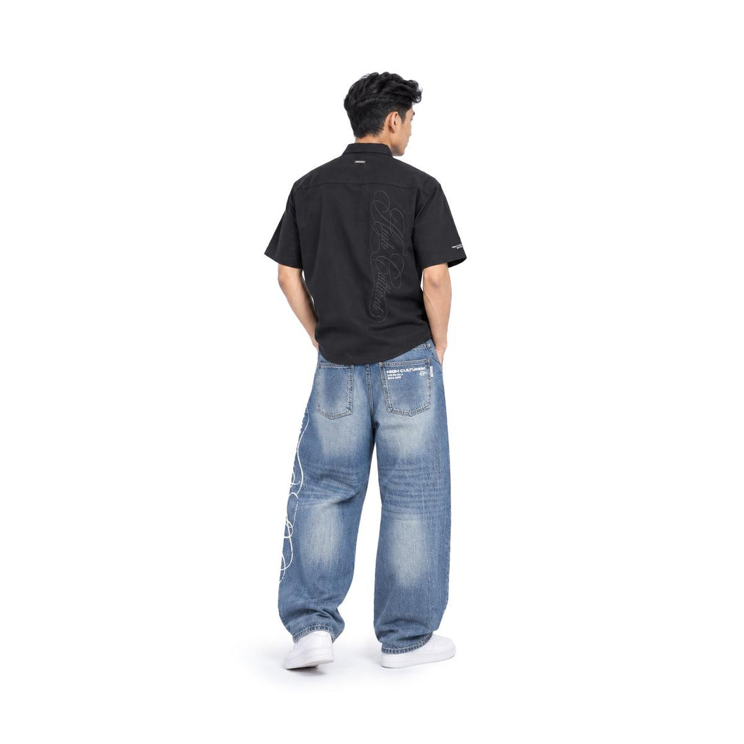 Street Era Tonal Heritage Script Short Sleeve Shirt - 102