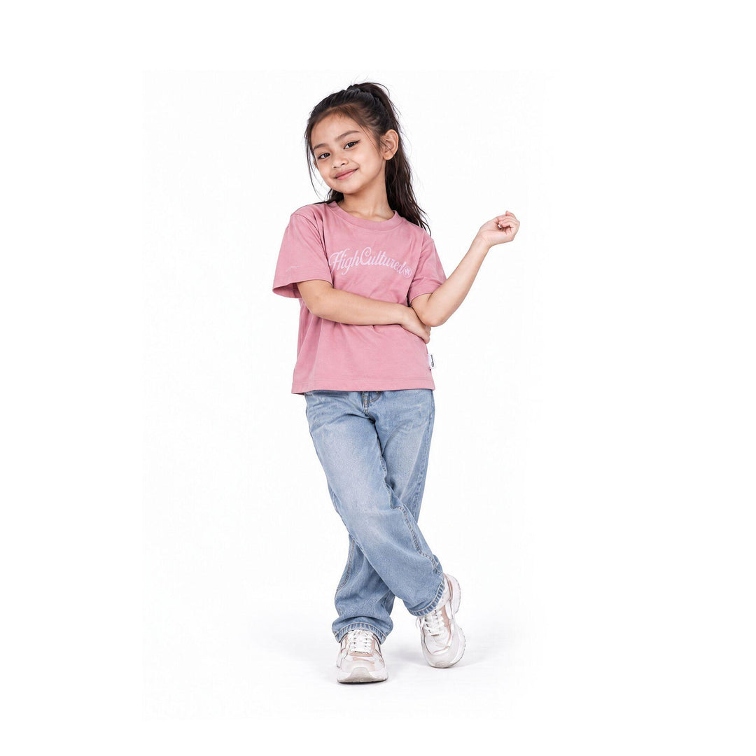 HIGH CULTURED Retro Script Kids Tee - 0027