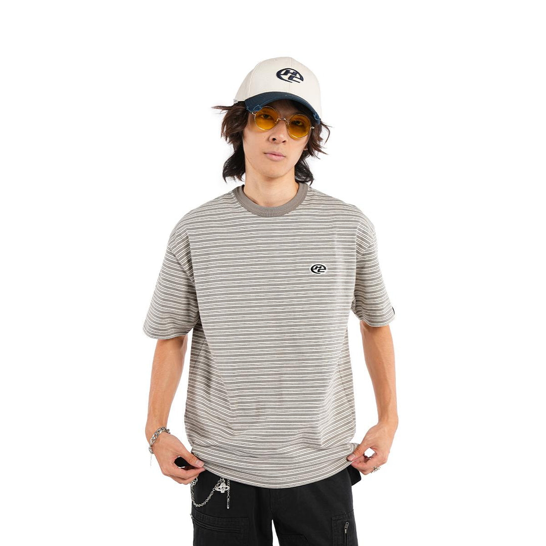 HIGH CULTURED Hyperloop Chrome Striped Tee - 1199