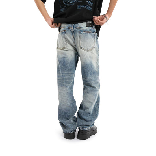 HIGH CULTURED Studio Washed Loose Long Jeans - 95