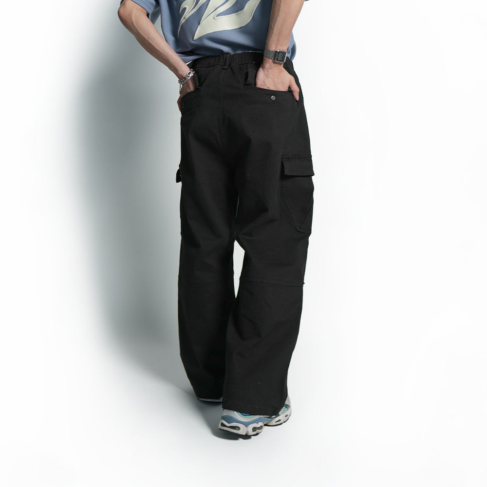 Elastic Baggy Cargo Long Pants - 151