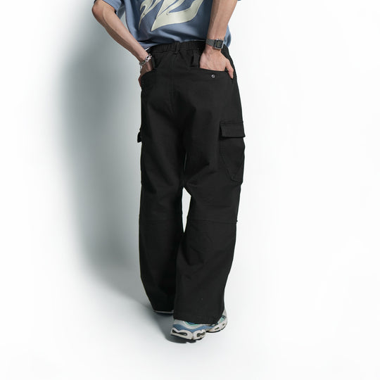 Elastic Baggy Cargo Long Pants - 151