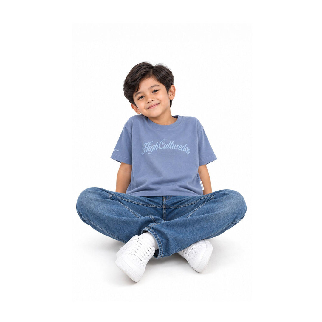HIGH CULTURED Retro Script Kids Tee - 0027