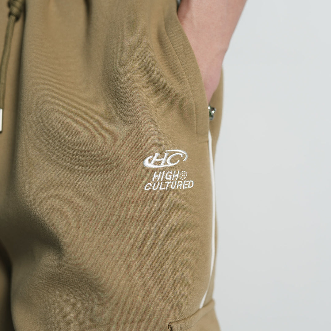 High Cultured Linear Stripes Long Cargo Pants - 153