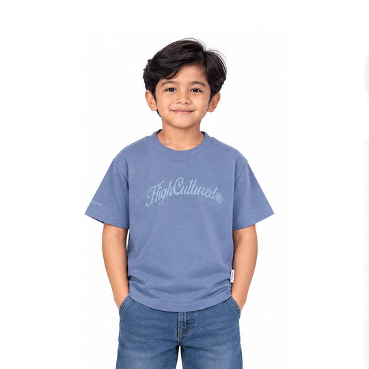 HIGH CULTURED Retro Script Kids Tee - 0027