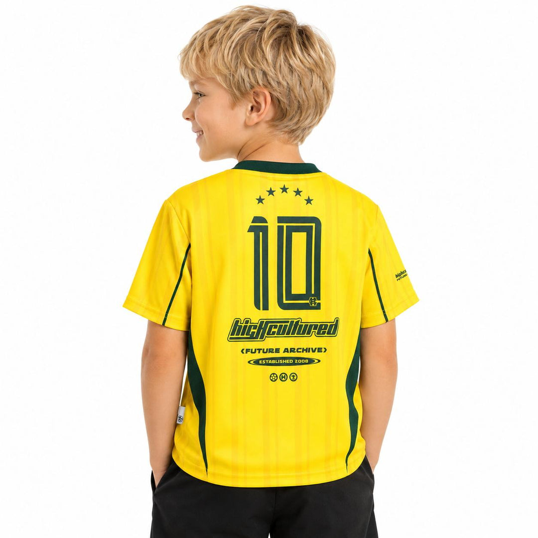 HIGH CULTURED Brazil World Cup Kids Jersey Tee - 0019