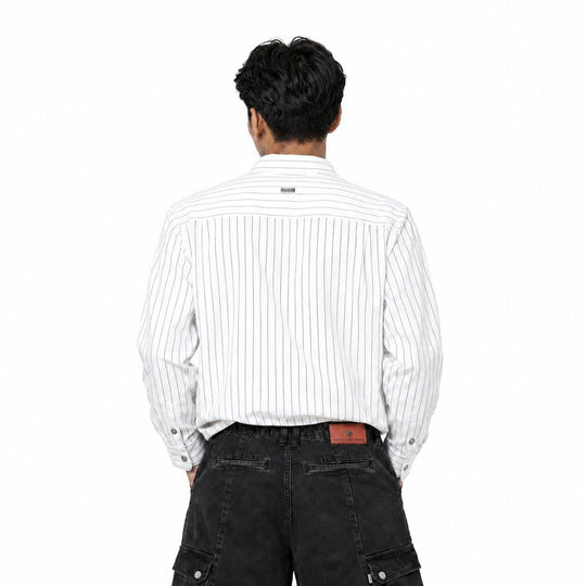 HIGH CULTURED Heritage Script Oxford Long Sleeve Shirt - 272