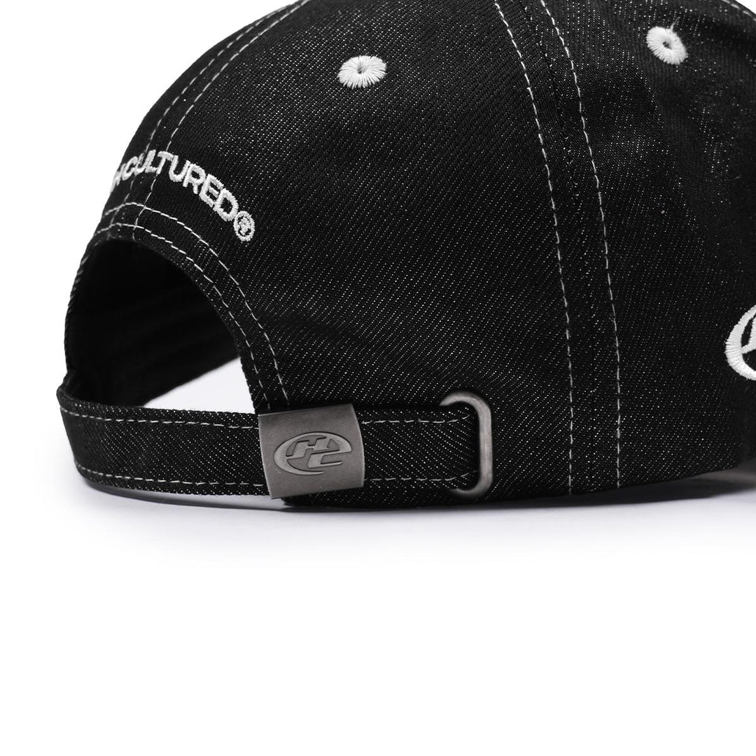 HIGH CULTURED Legacy Script Denim Baseball Cap - 213